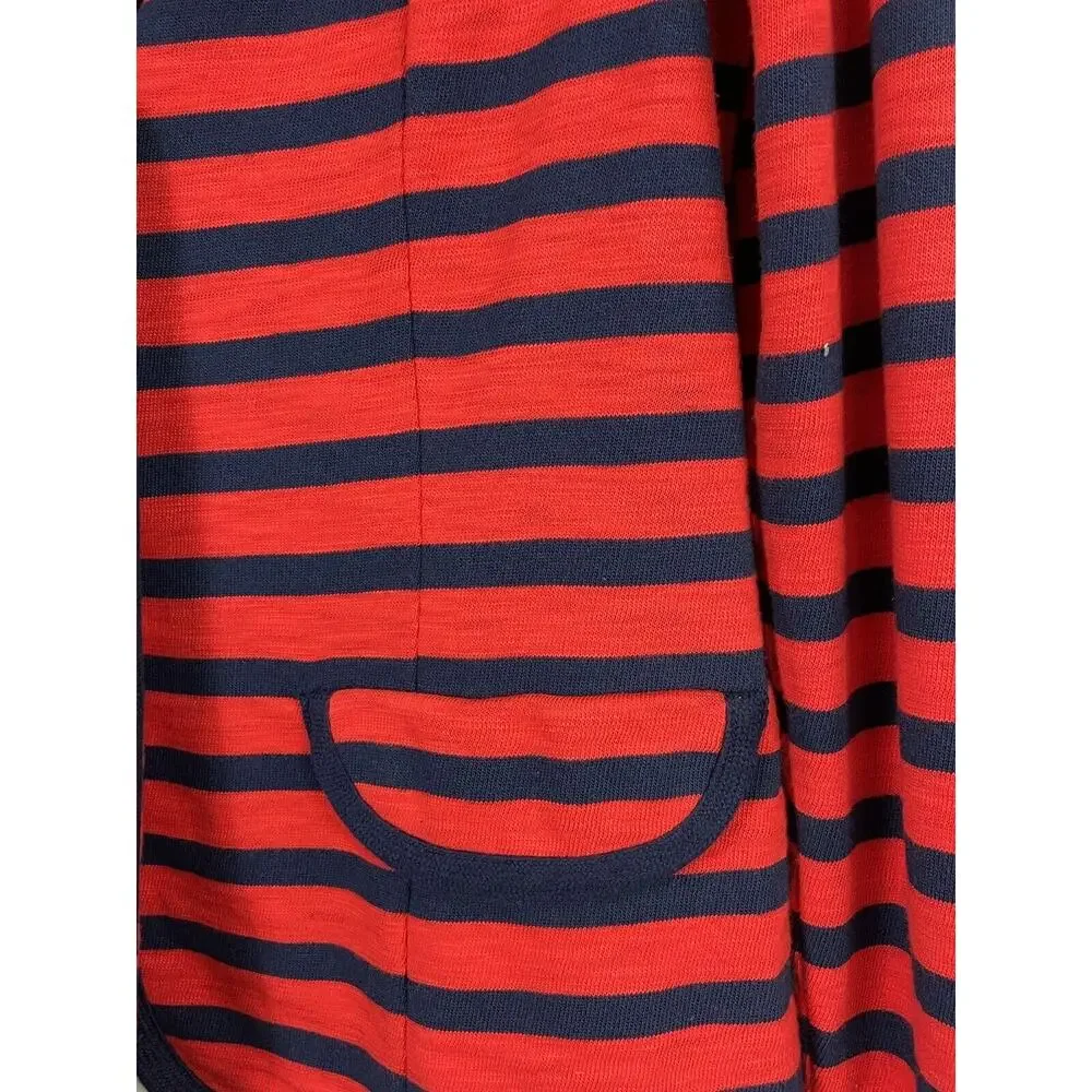 CAbi Yacht Club Jacket Blazer Red/Navy Striped Nautical Style 224 Women's Medium